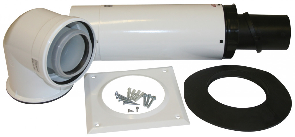 7719003702 Standard Telescopic Horizontal Flue Kit 125mm